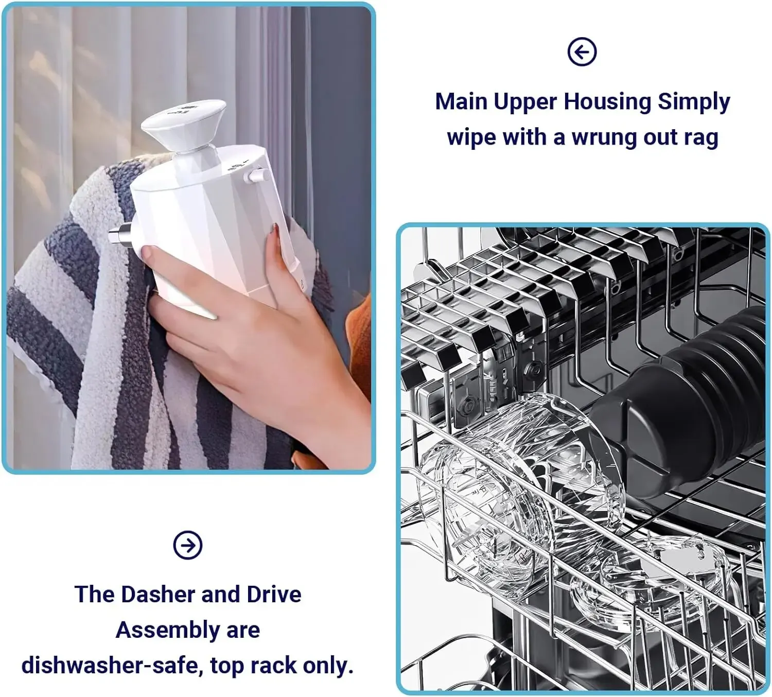 Shaved Ice Attachment for KitchenAid Stand Mixer, Snow Cone Shaved Ice Machine with Coarse and Fine Blades,8 Ice Cube Molde - Image 6