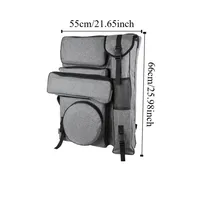 Portable Canvas Sketching Tools Art Bag Large Capacity Waterproof Sketch Storage Bag Durable Artist Canvas Backpack Art Supplies 5