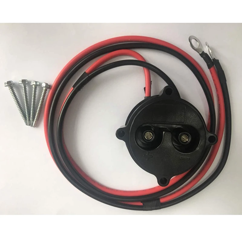 골프 카트 MAC DC 충전기 콘센트, 야마하 일렉트릭 G19 G22 용 전선 포함, 48V JR1-H6181-02-00