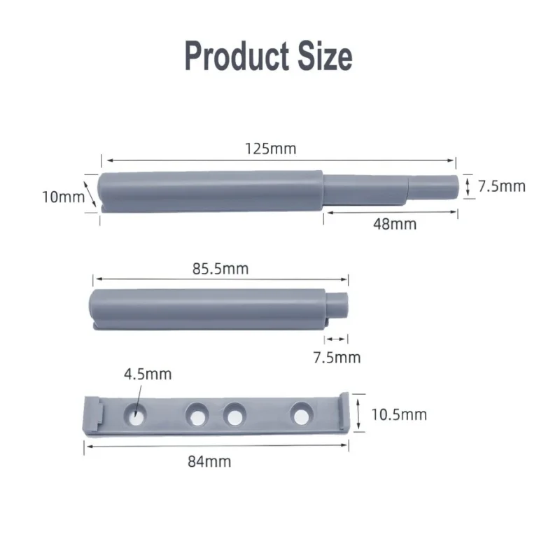 10PCS Push to Open Cabinet Magnetic Door Latches,Push in Catch Push Magnet Latch for Hidden Doors Closure Release Press Out