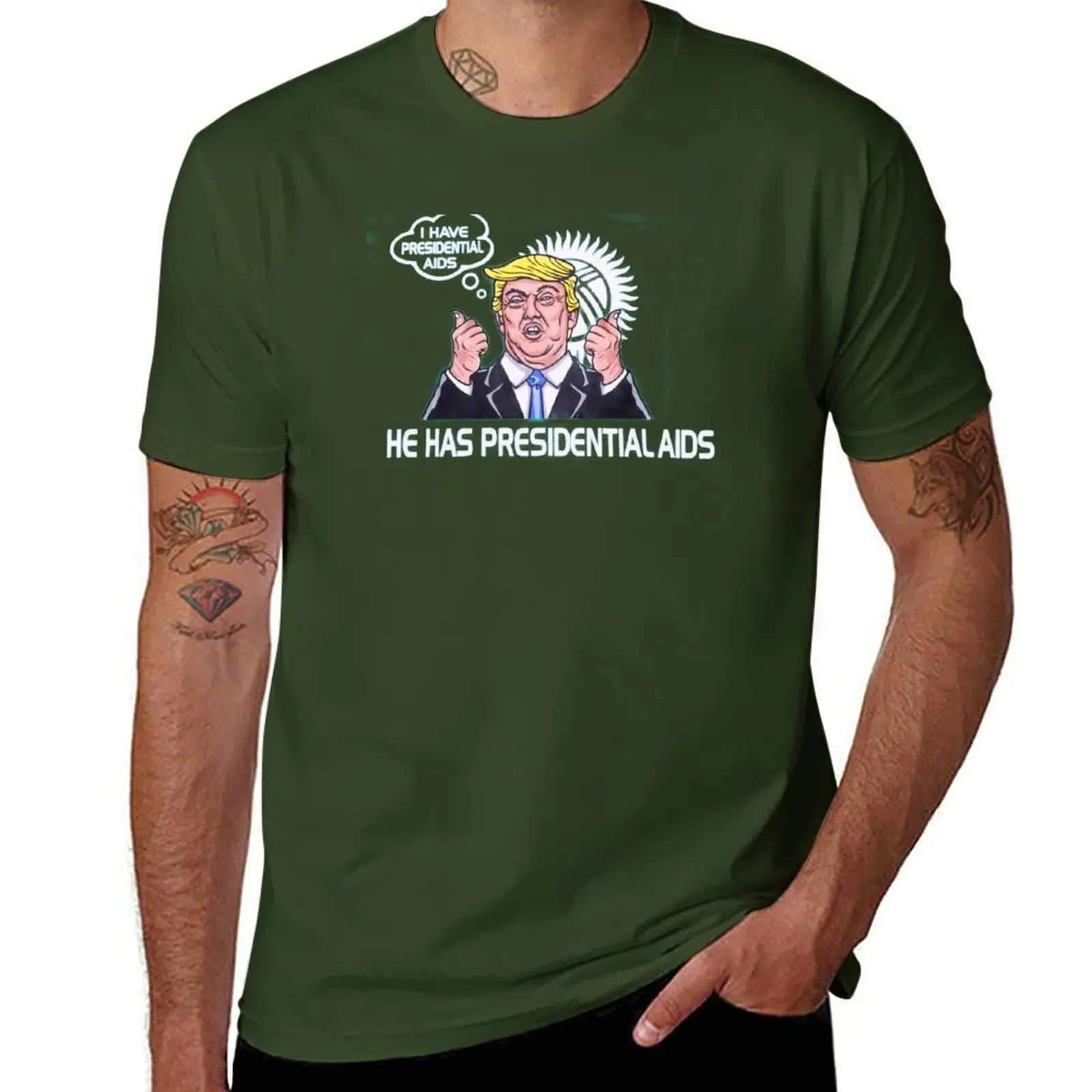 

New I HAVE PRESIDENTAL AIDS CoolShirtz/Cold Ones T-Shirt boys white t shirts custom t shirts black t-shirts for men