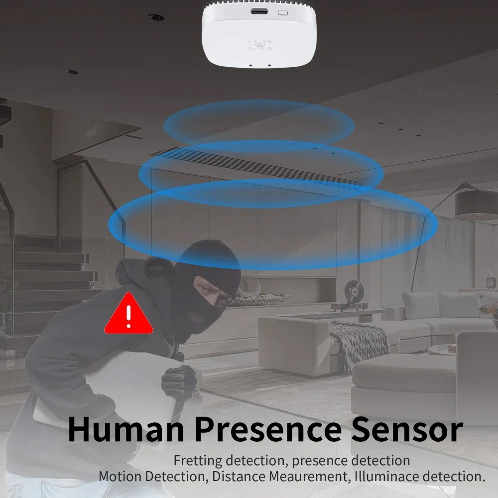 Tuya WiFi /Zigbee Human Presence Detector Smart Human Body PIR Sensor Radar Detector Microwave Motion Sensors
