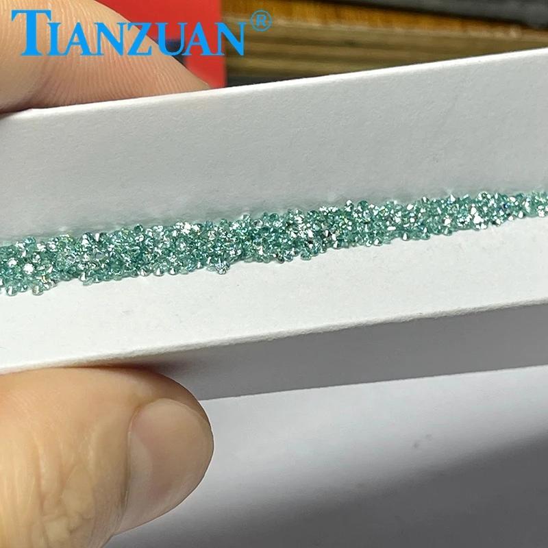 

Small Size Moissanite 0.8mm to 2.9mm Loose Stone Blue color Round Cut for Jewelry Making DIY Material