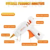 80W Hot Melt Glue Gun With 11*200MM Glue Stick DIY Mini Guns Adhesive Stick Hot Glue Gun Tools for Home Heat Tool 3