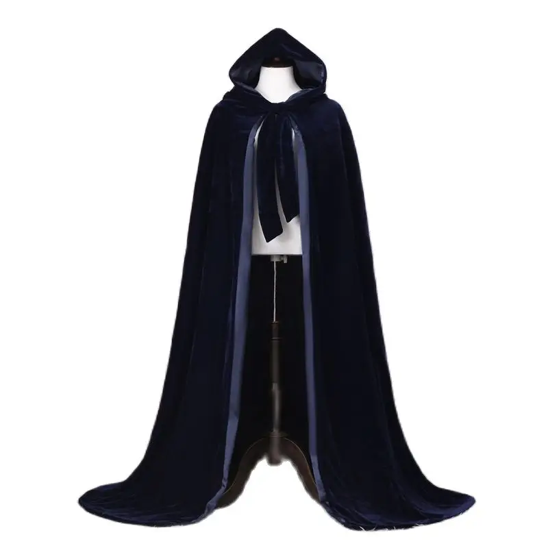 

Cloak Velvet Hooded Cape Medieval Renaissance Costume Halloween Fancy Dress