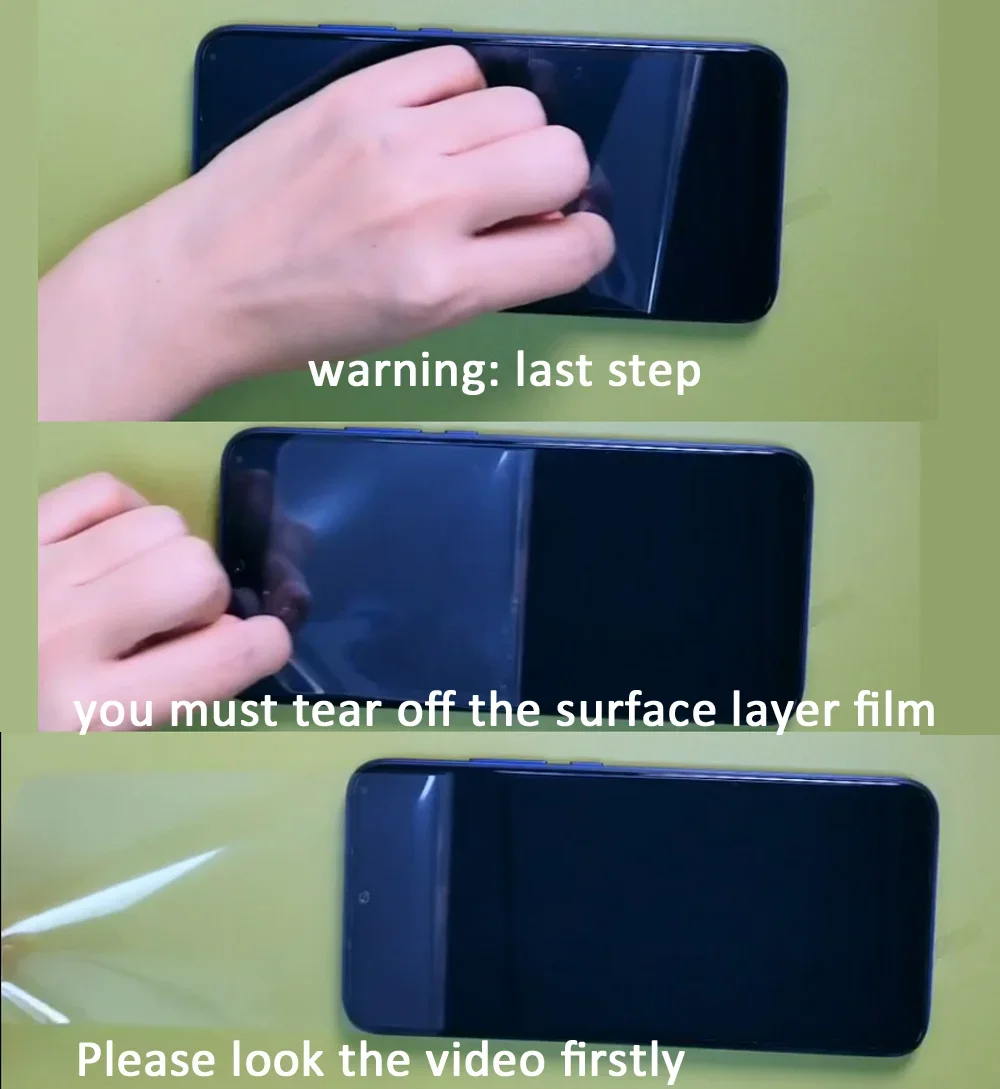 Diamond Invisible Membrane Oleophobic Hydrogel Film Ultra HD Soft Screen Protector