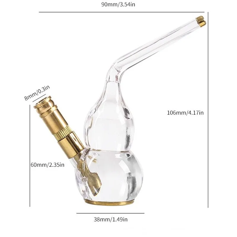 Dual Cigarette Tobacco Smoking Pipe Water Filter Hookah