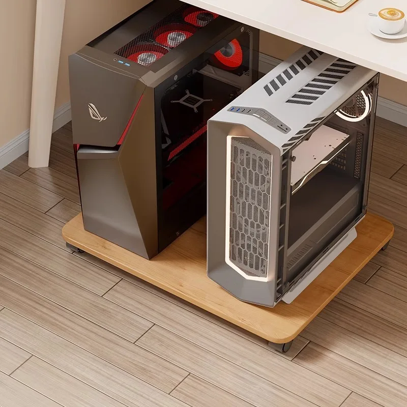 컴퓨터 타워 스탠드(바퀴 포함) 모바일 CPU 홀더 조절 가능한 데스크탑 PC 케이스 롤링 베이스 책상 아래 홈 오피스 범용