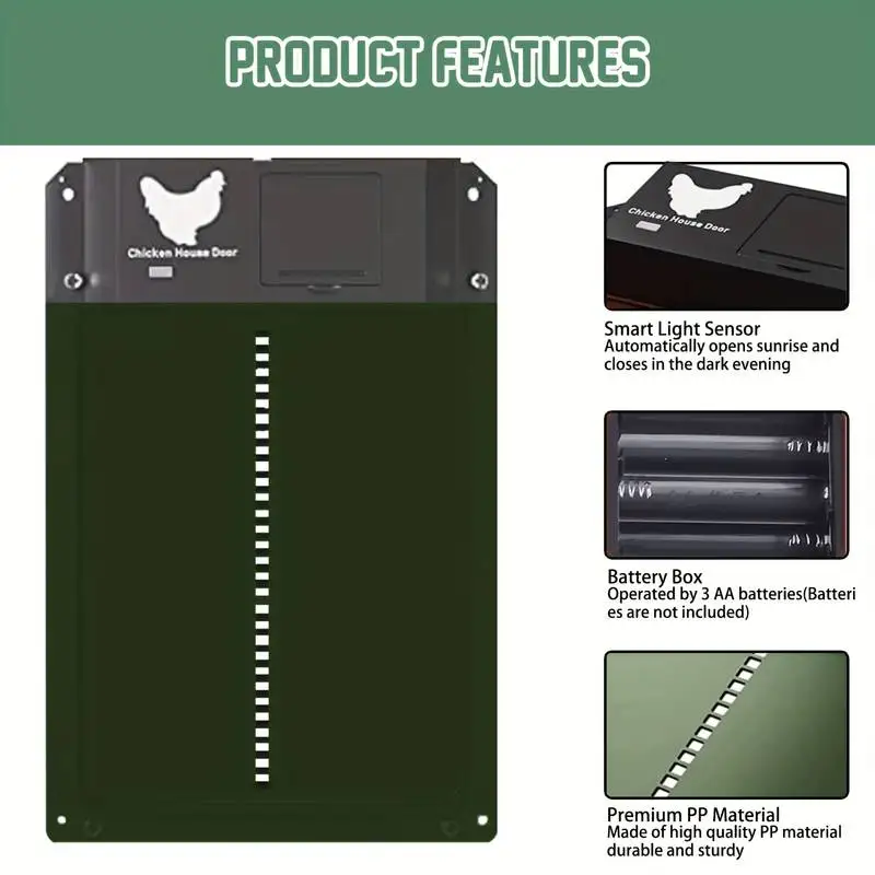 Automatic Chicken Coop Door with Light Sensor 3