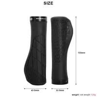 Poignées de vélo en caoutchouc souple pour vtt, antichoc, antidérapant, couvercle de guidon, verrouillage sur les pièces ergonomiques du guidon de cyclisme 6