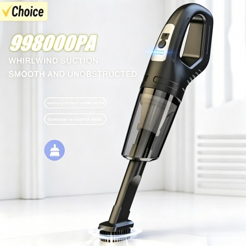 Wireless Handheld Vacuum Cleaner Strong Suction USB Rechargeable Portable Mini Vacuum Cleaner for Car Home Pet Hair Cleaning