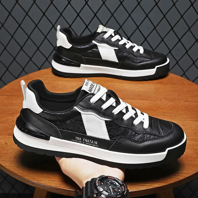 

Men Vulcanized Fashion Sneakers Breathable Comfortable Flat Casual Shoes Sports Running Shoes Outdoor Male Sneakers