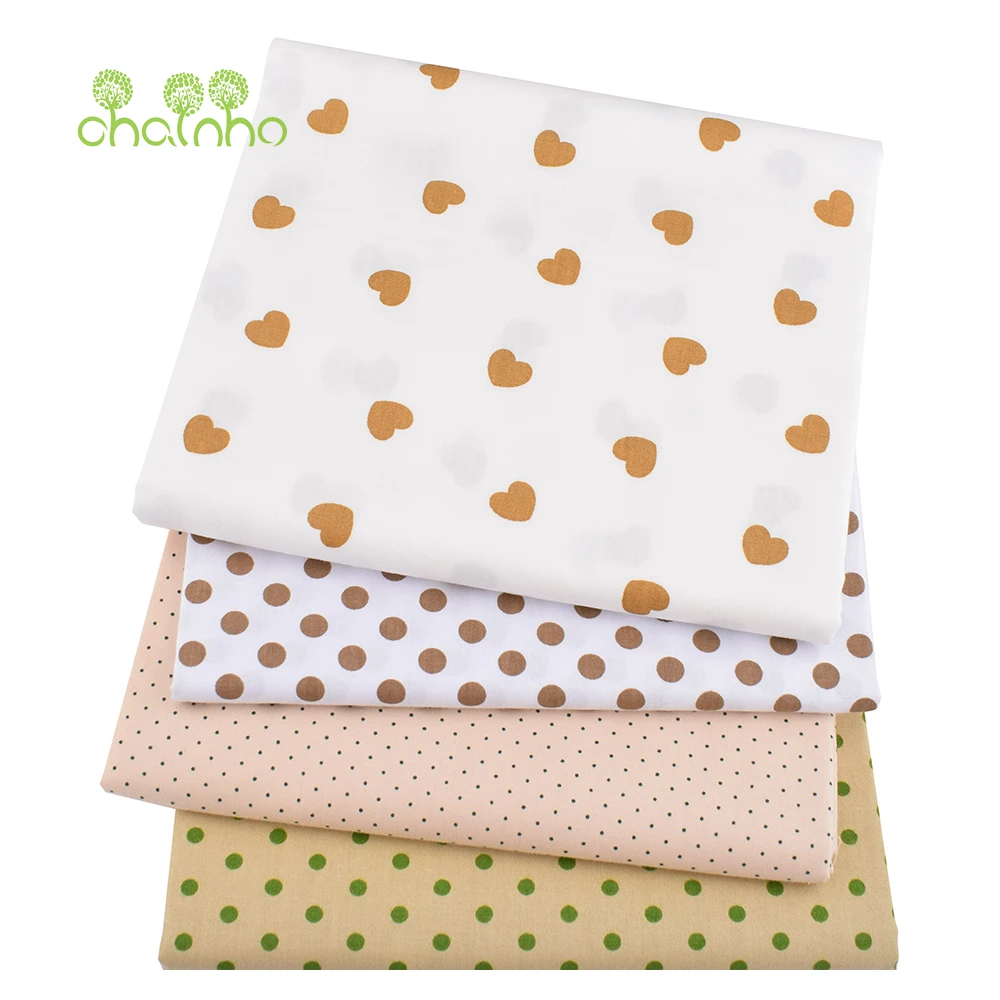 20x25cm,40x50cm,Beige Color Printed Twill Cotton Fabric,Patchwork Cloth For DIY Quilting Sewing Baby Children Bedding Material