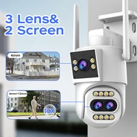 Caméra PTZ WiFi JOOAN 5K 4K pour extérieur, trois objectifs, détection de mouvement, caméra IP de sécurité, vision nocturne, étanche, vidéosurveillance CCTV 3
