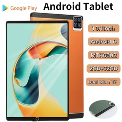 2024 wersja globalna Tablet 10.1 cal Android 6.0 tablety 2GB 32GB ROM 3500mAh MTK592 8 rdzeniowy Google Play Dual Wifi 4G 5G PC