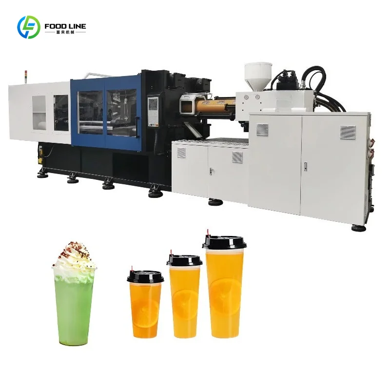 Macchina formatrice di bicchieri in plastica personalizzata, attrezzatura industriale per lo stampaggio a iniezione per bicchieri per bevande fredde - immagine 2