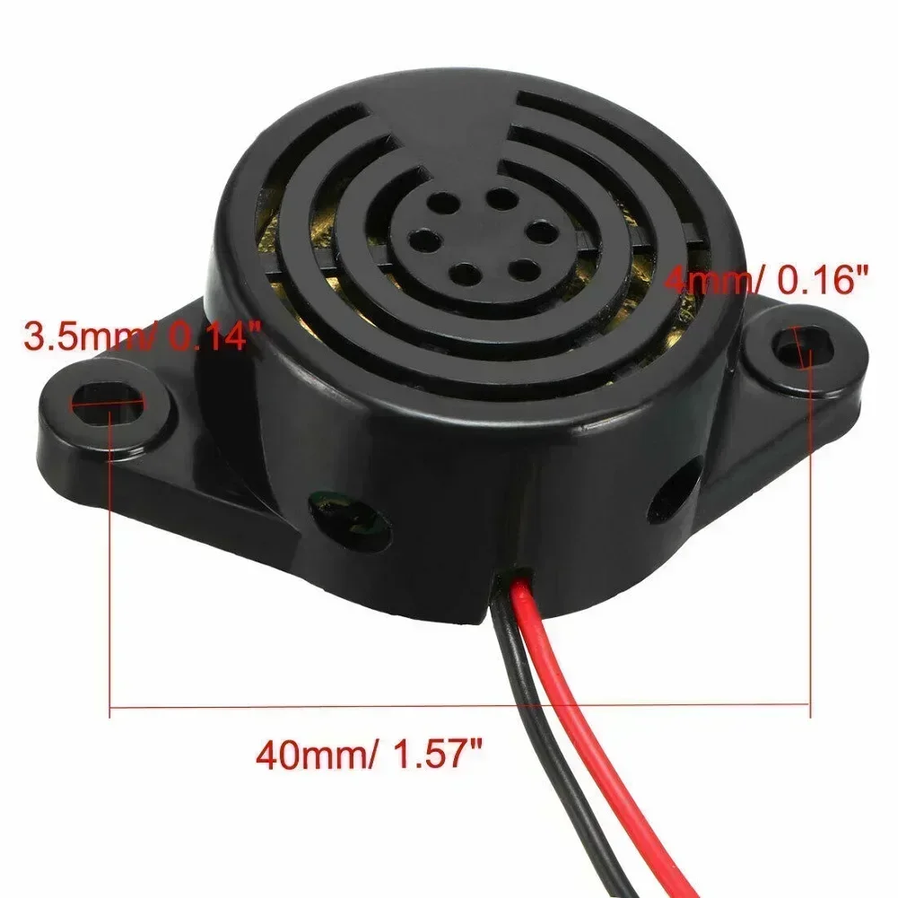DC 3-24V 85/100dB 알람 사이렌 사운드 신호 알람 경적 LED 경고음 에어 호른 자동차 알람 링거 2 유선 피에조 버저