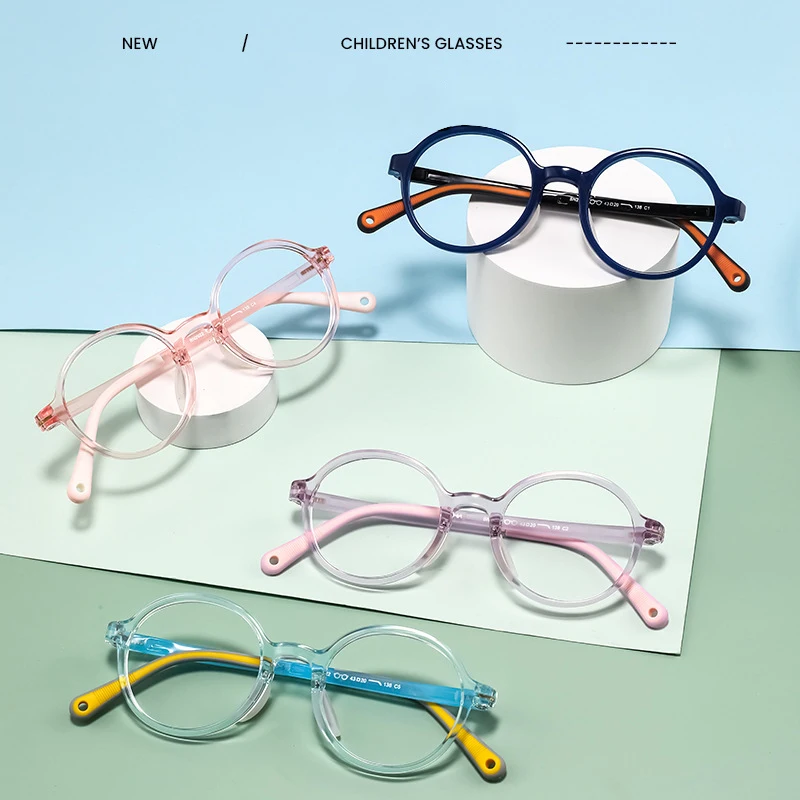Flexible Children's Anti Blue Light Computer Glasses Kids Boy 0 Diopter Spectacles Myopia Optical Fashion Glasses Frame