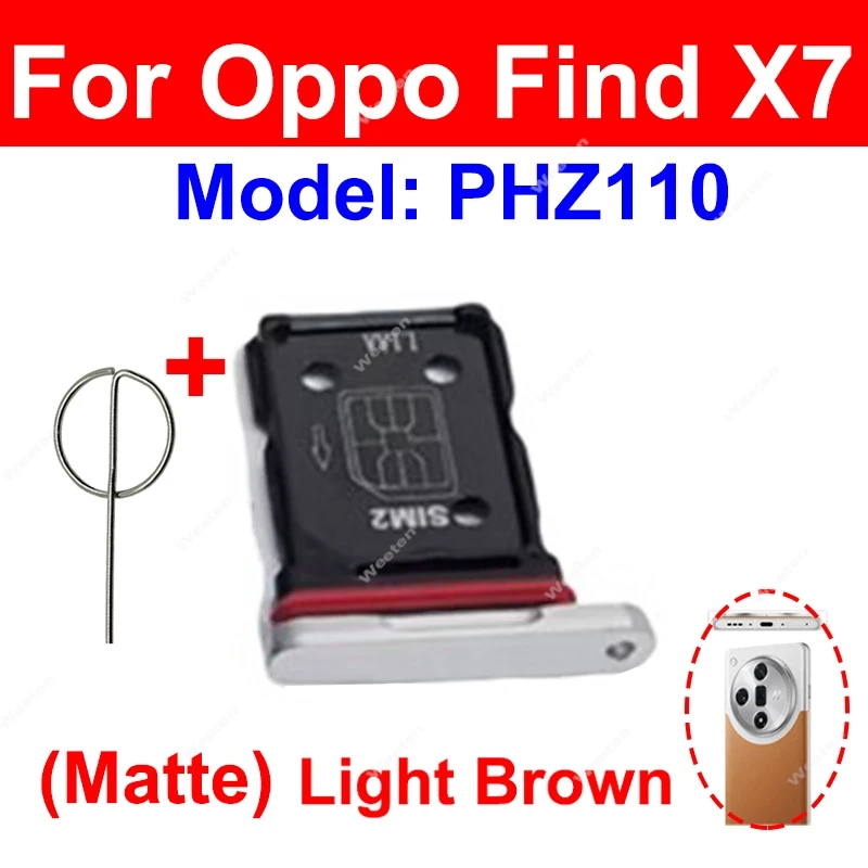 For OPPO Find X6 X6 Pro X7 X7 Ultra SIM Card Tray Nano Sim Card