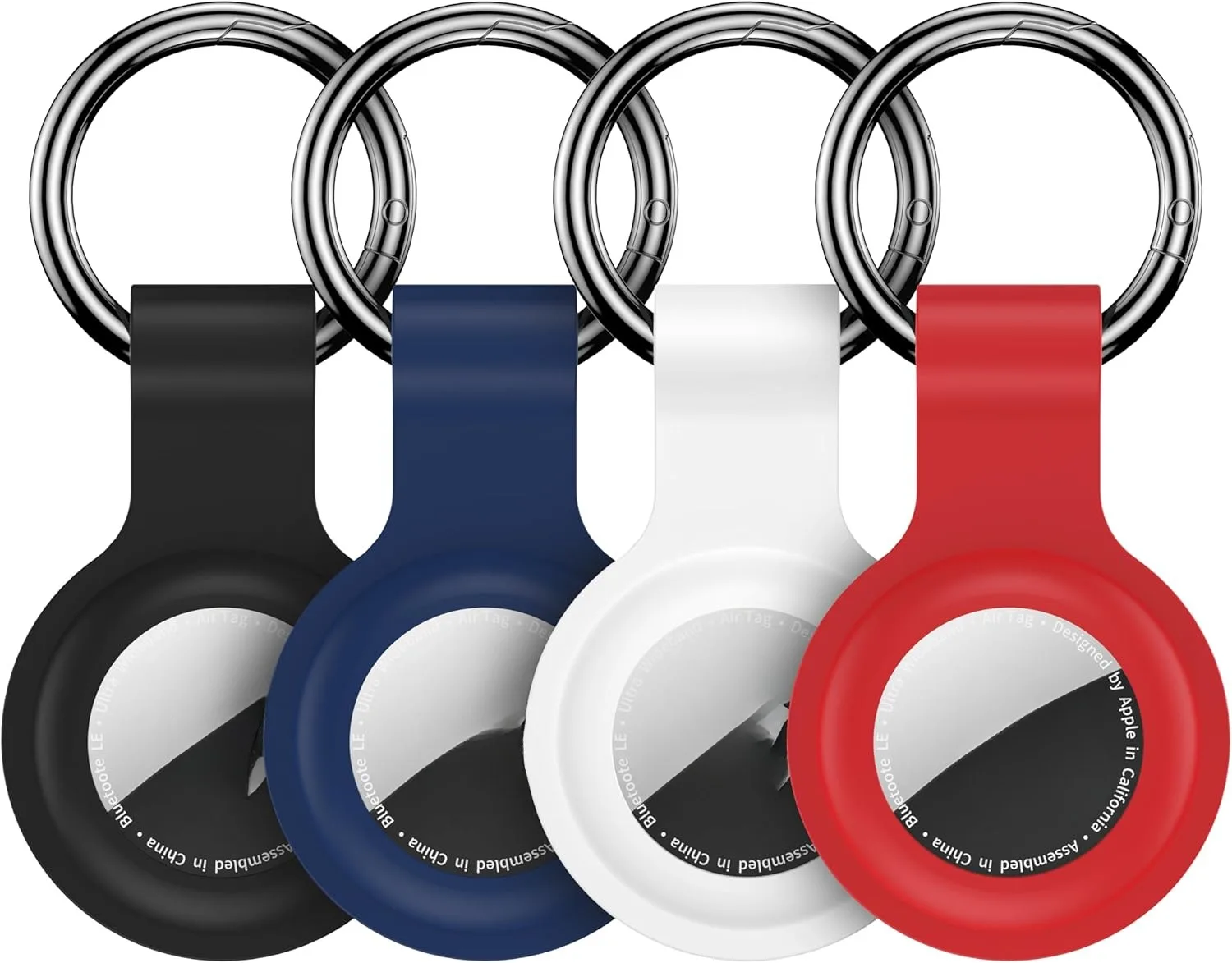 Silicone Protective Keychain Cover for Airtags - Pet Collar and Accessory Holder