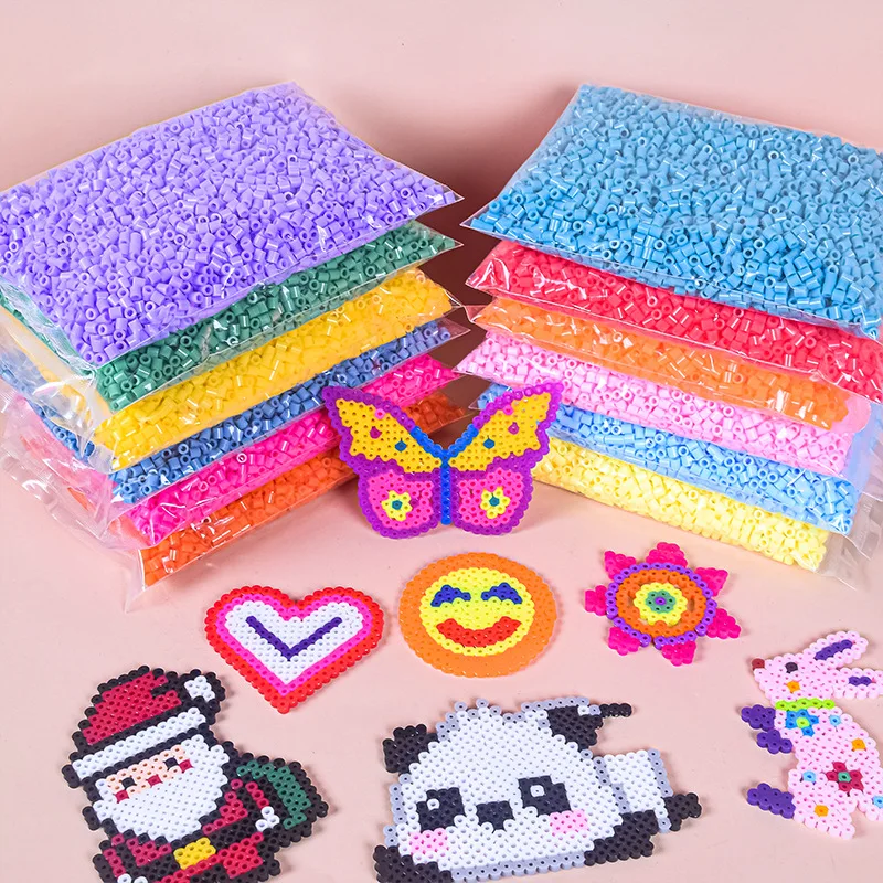 3D Pixel Puzzle Iron Beads 5MM 500pcs 3D Pixel Puzzle Iron Beads for kids Melting Beads Hama DIY High Quality Handmade Gift Toy Fuse
