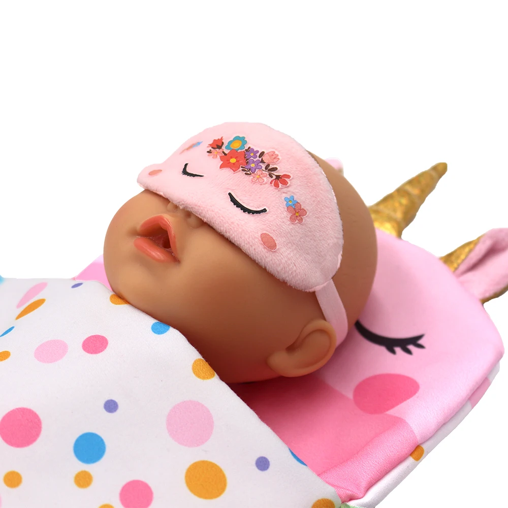 Sleeping Bag And Eye Mask Fit For 32cm Paola Reina Doll Clothes and accessories