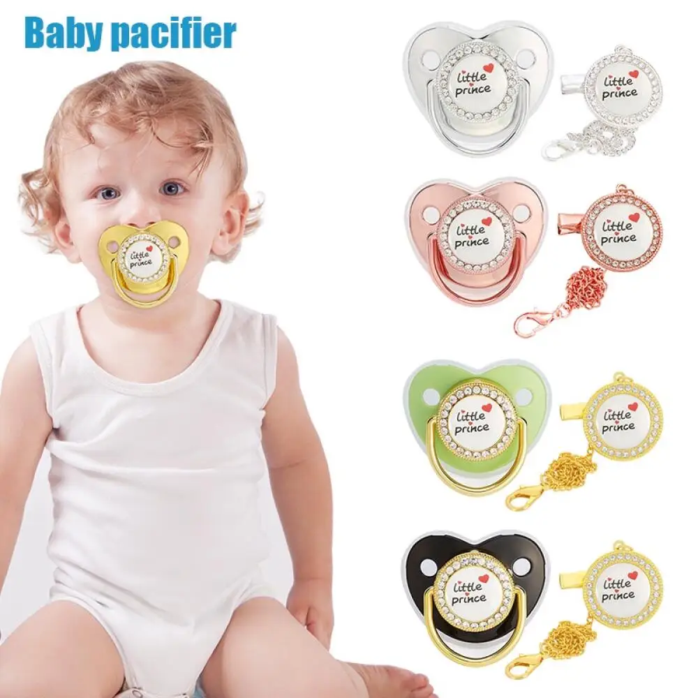 LovePrincePacifierBabyDiamondPacifierMouthpieceBabyTeetherToy