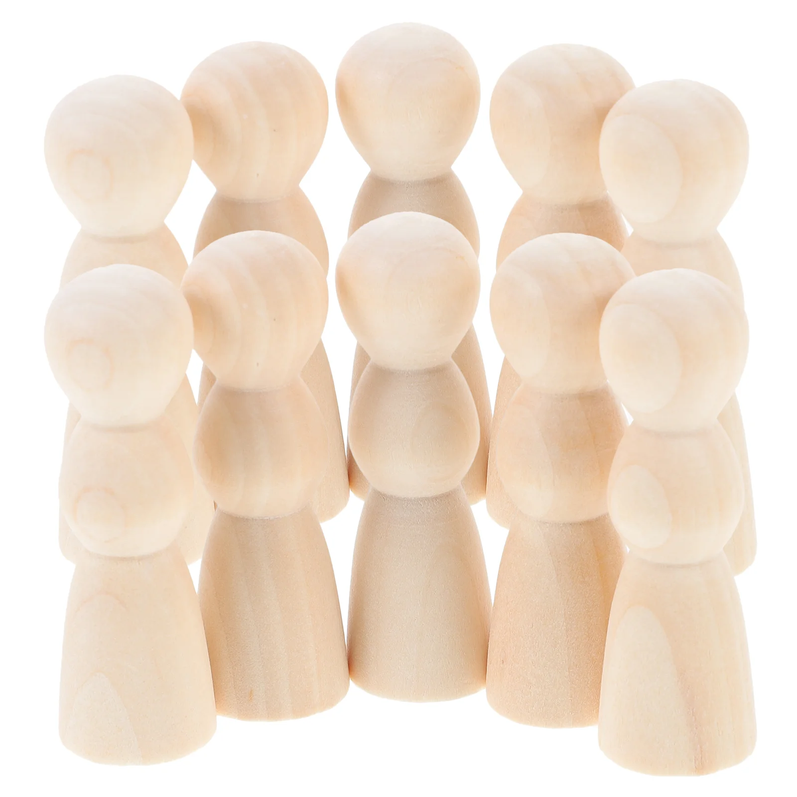 

10 шт. пустые деревянные куклы Peg необработанные куклы неокрашенные товары для рукоделия граффити