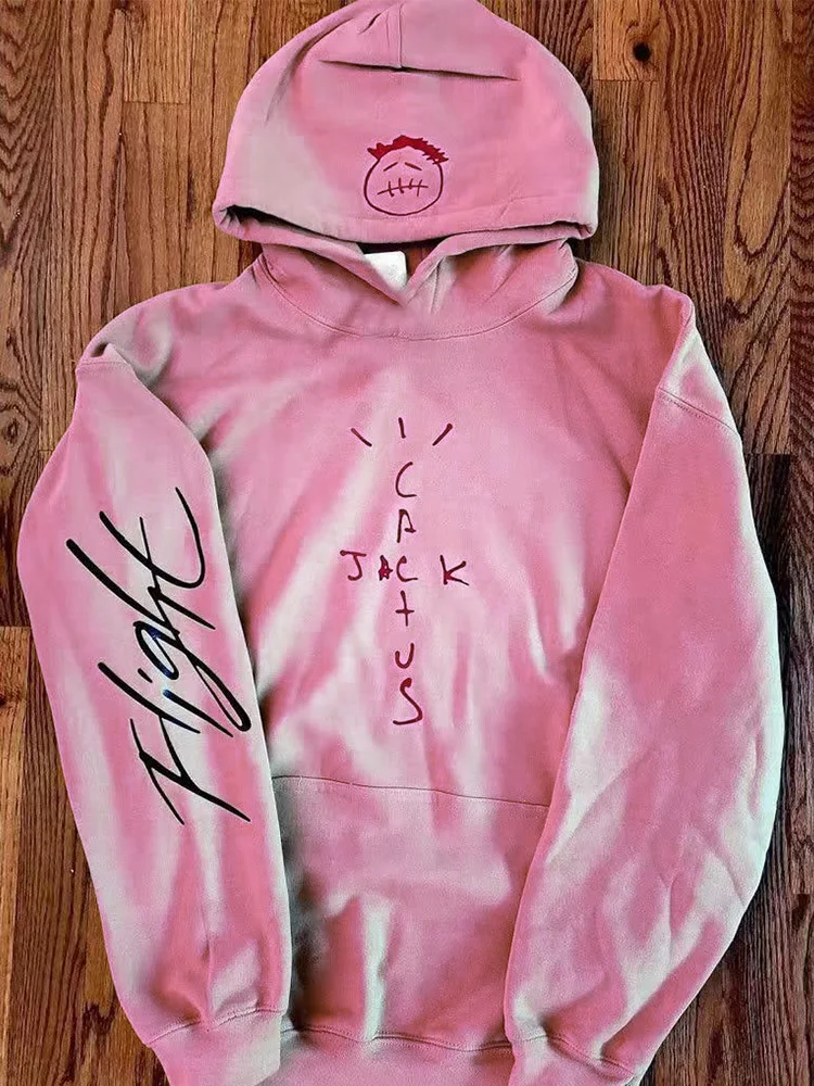 Awesome Rapper Cactus Jack Swag Hip Hop Hoodies Oversized Harajuku Print Hooded Sweatshirts Quality Men Women Fashion Streetwear