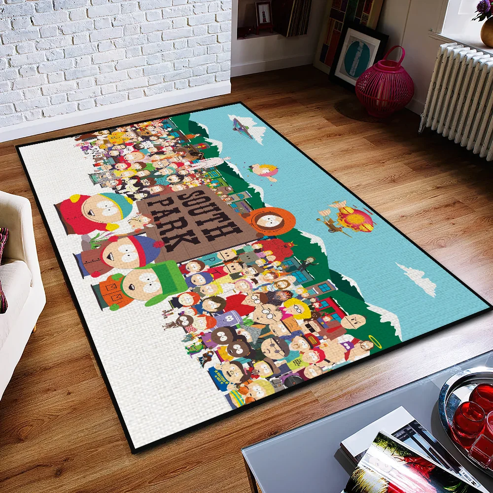 Door Mat s-South Anti-Slip Kitchen p-Park funny Bedroom cartoon Handmade Tufted cute Rug Carpet Living Room Entrance Decoration 4