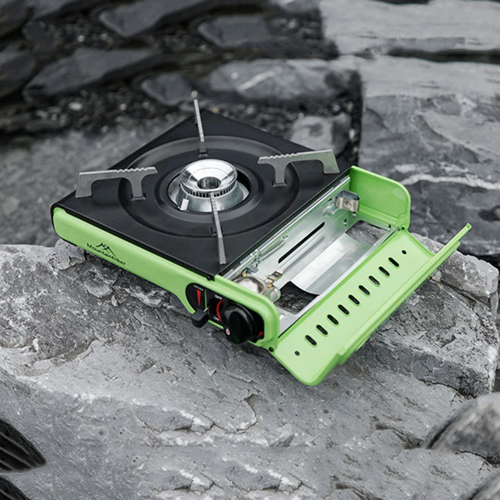 Mountainhiker Outdoor Cassette Stove Foldable Camping Cassette Stove  Windproof Aluminum Magnetic Suction for for Hiking Travel - AliExpress