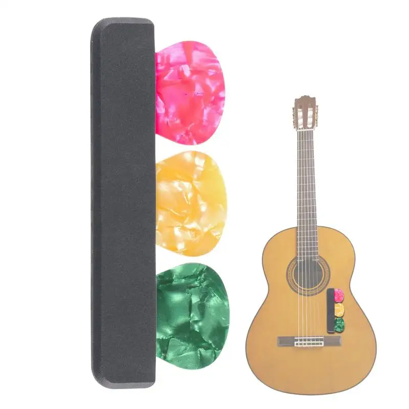 Pick Holder Plectrums Organizer Picks Storage Container Easy To Paste For Acoustic Electric Guitar Bass Ukulele