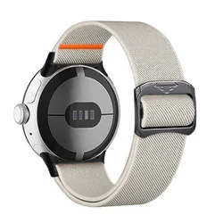 Sports Nylon Strap Replacement Band, Universal 41mm/45mm Watchband Bracelet for Pixel Watch 321 41mm (Starlight)