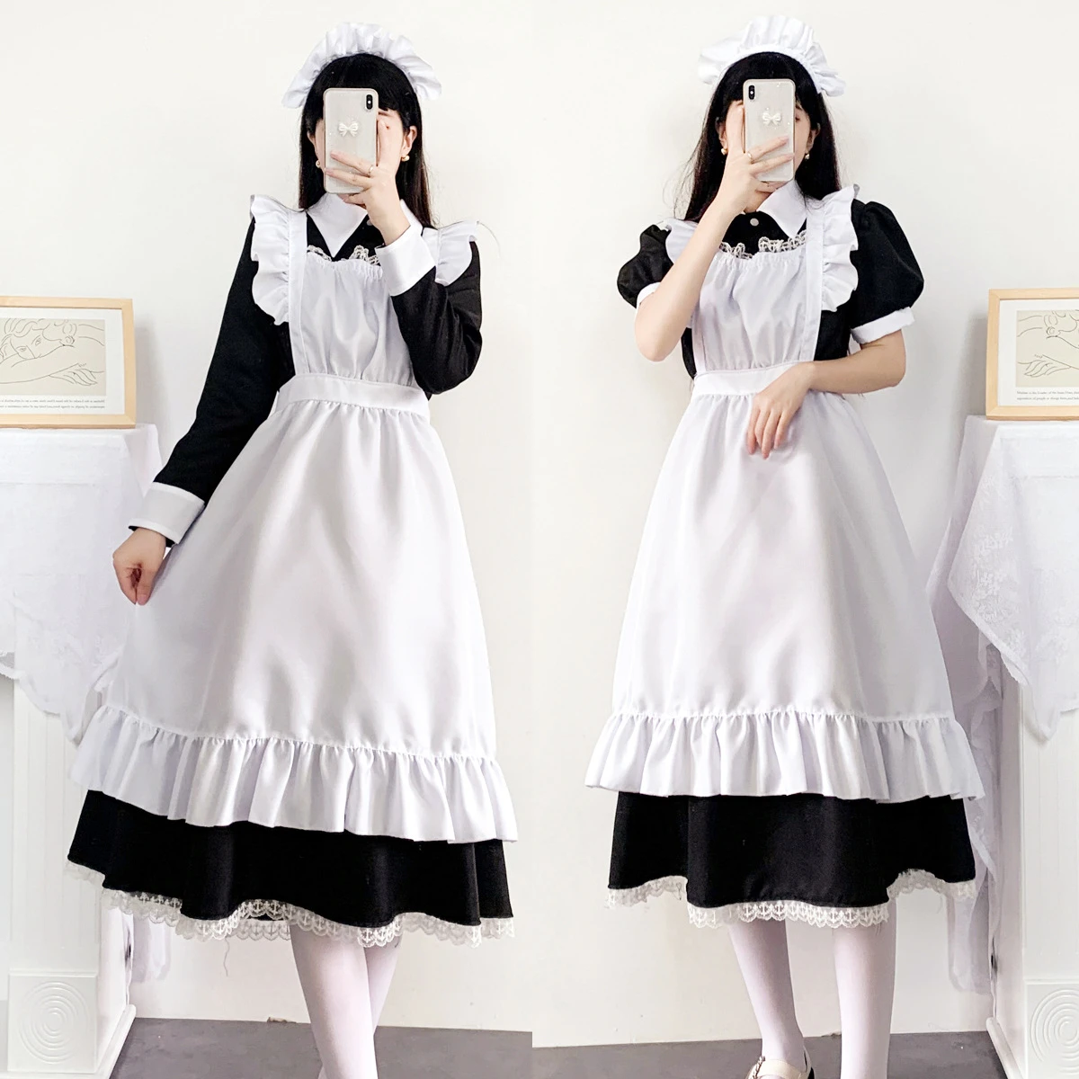 Traditional Women Maid Outfit Long Dress Retro French Court Servant Uniform  Cosplay Costume Plus Size Anime Lolita Dress 4xl 5xl - Cosplay Costumes -  AliExpress