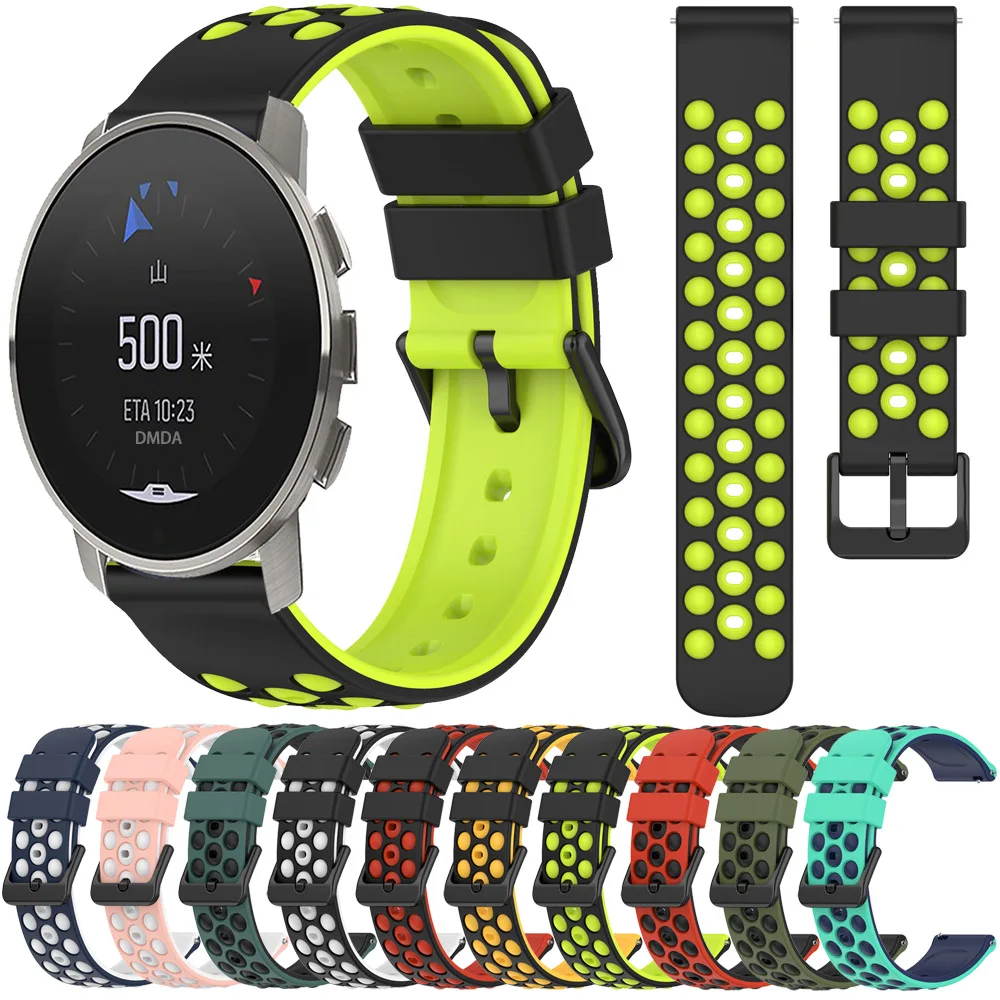 Cinturino In Silicone Per Suunto 9 Peak Pro 20/22Mm Band Per Suunto 5 Peak / Suunto 3 Accessori Per Braccialetti Sportivi Di Ricambio