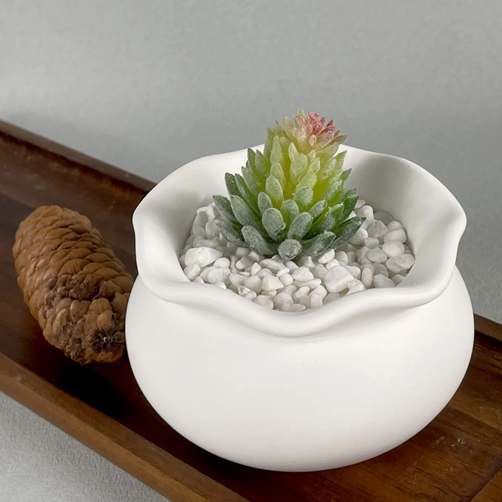 DIY Succulents Flowerpot Fish Tank Craft Storage Box Making Plaster Resin Candle Jar Casting Molds Home Decoration silicone mold