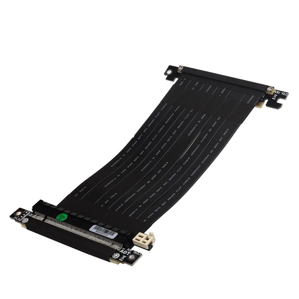 Cabo Duplo Reverso Extensão Mini-pc Case Pci-e 3.0x16 Pci Express Gen3.0 Placa de Vídeo Adapter Itx a4 Mini-pc - Imagem 6