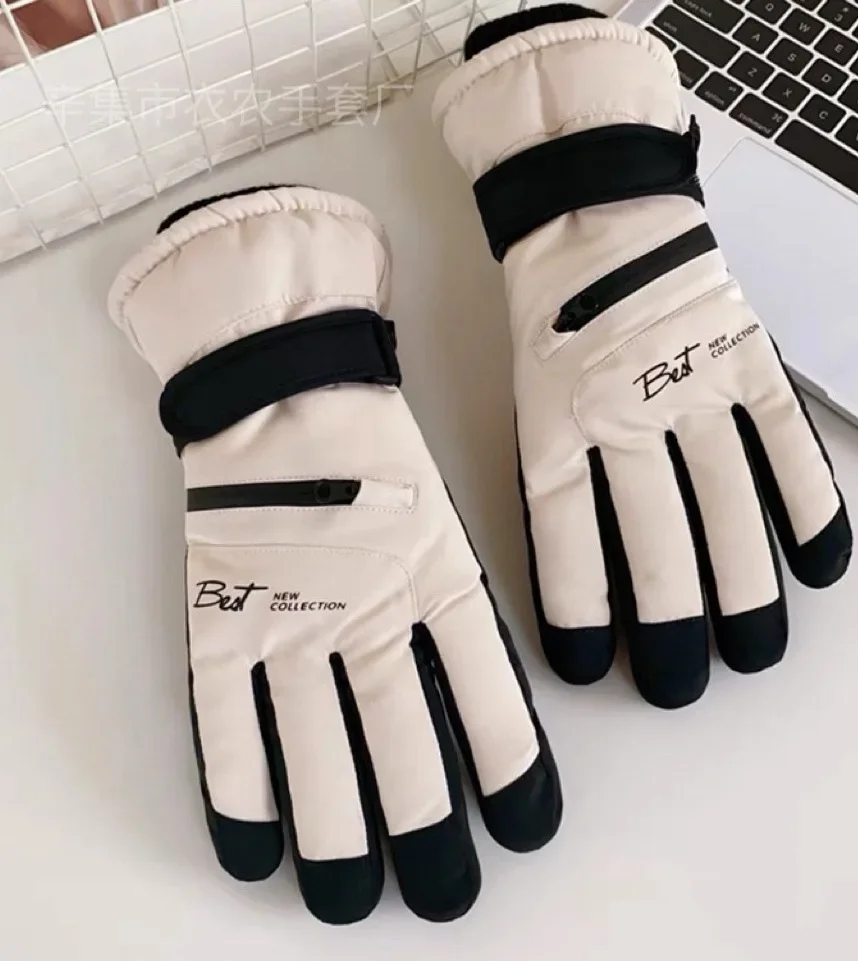 Non Slip Touch Ski Gloves Winter Sports Gloves Snowboard Accessories Waterproof Pocket Warm Men's and Women's Gloves 2