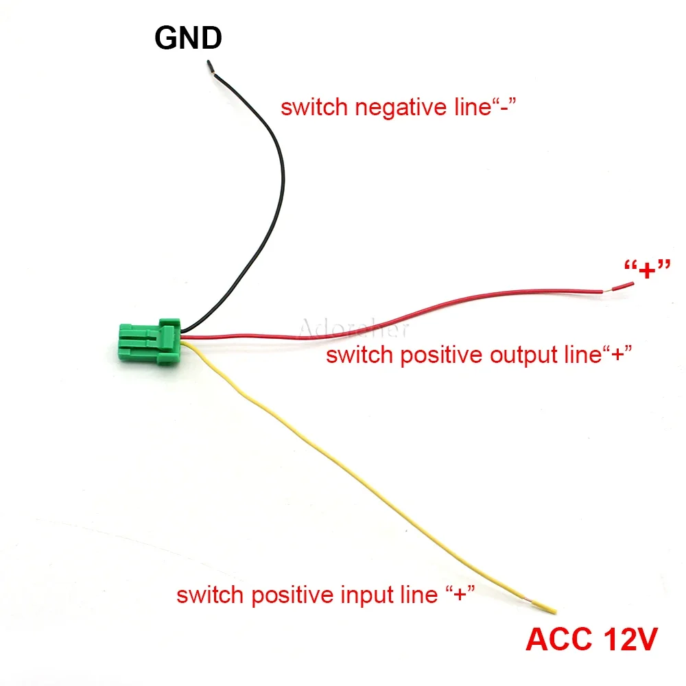Enhanced Car LED Light with Radar Battery Switch Button
