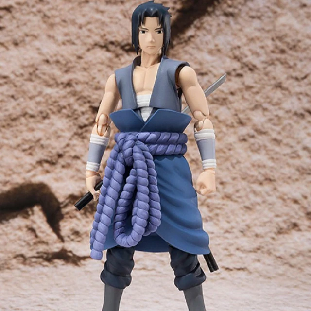 Boneco Sasuke Classico Não Articulado - Sasuke 18cm Naruto Classico  Colecionável Figure Action