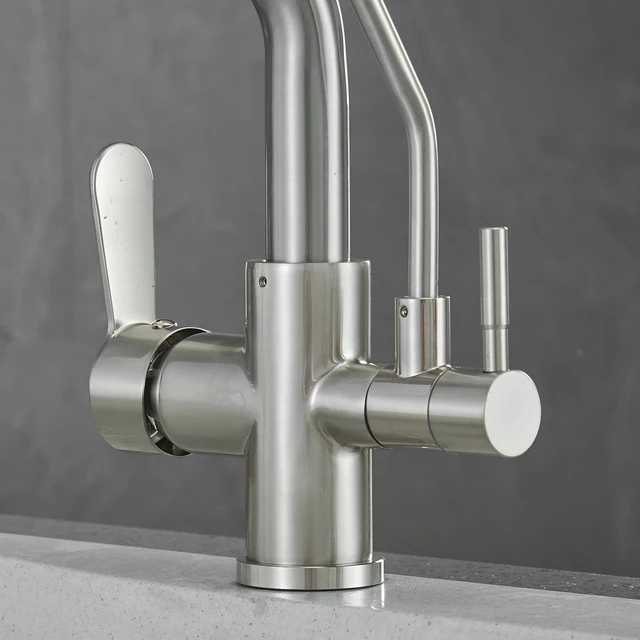 Touch Filter ก๊อกน้ําห้องครัวพร้อมดึงลงร้อนเย็นอ่างล้างจาน TAP 3 วิธีเซ็นเซอร์น้ําบริสุทธิ์ Touch บนก๊อกน้ําห้องครัว 4