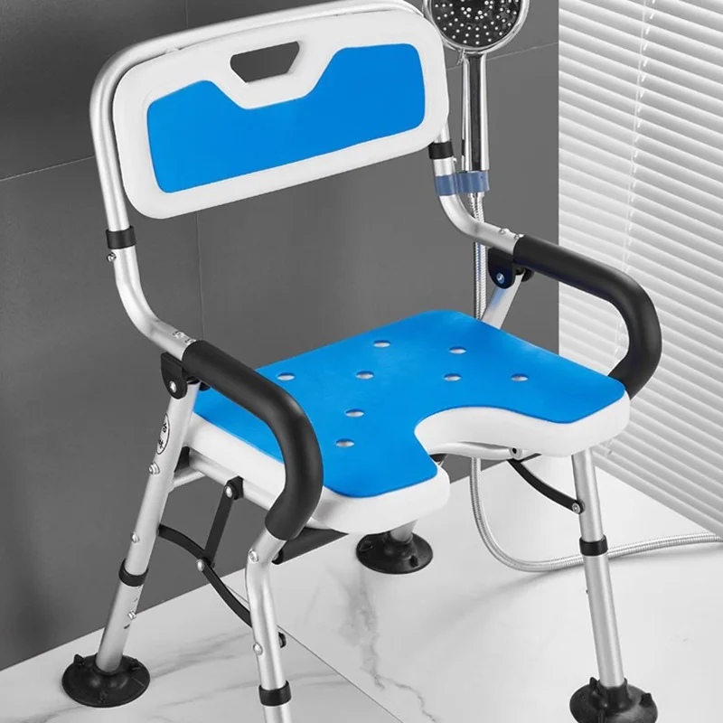 Portable Small Bathroom Chair Storage Medical Elderly Space Saving Stool Shower Outdoor Taburete Plegable Postmodern Furniture