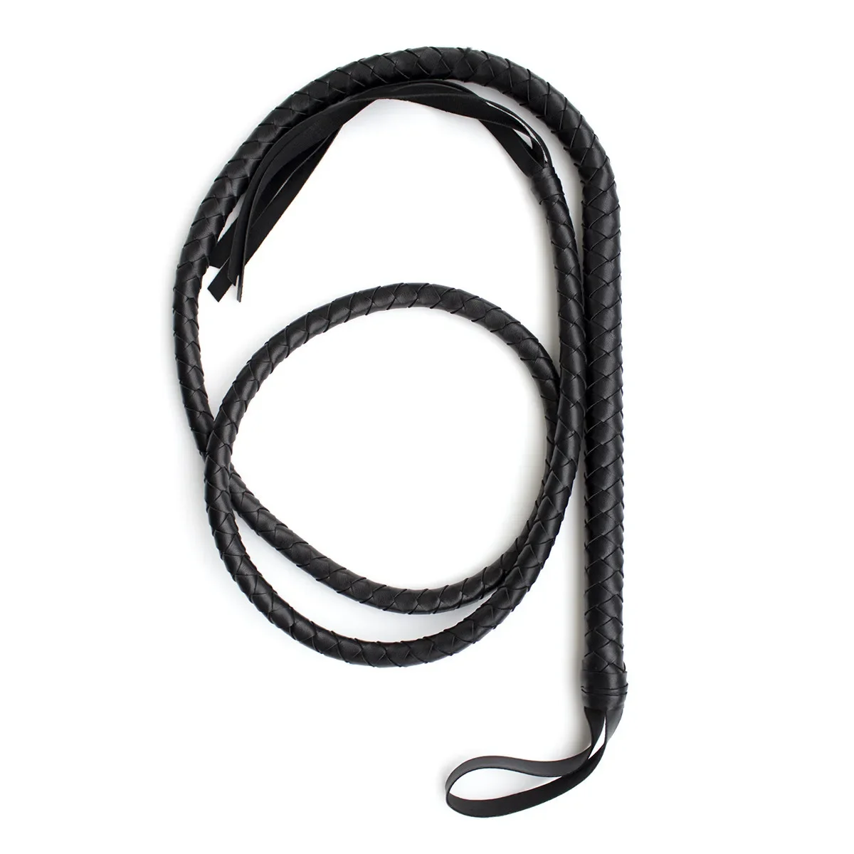 190cm black bullwhip equestrian whip