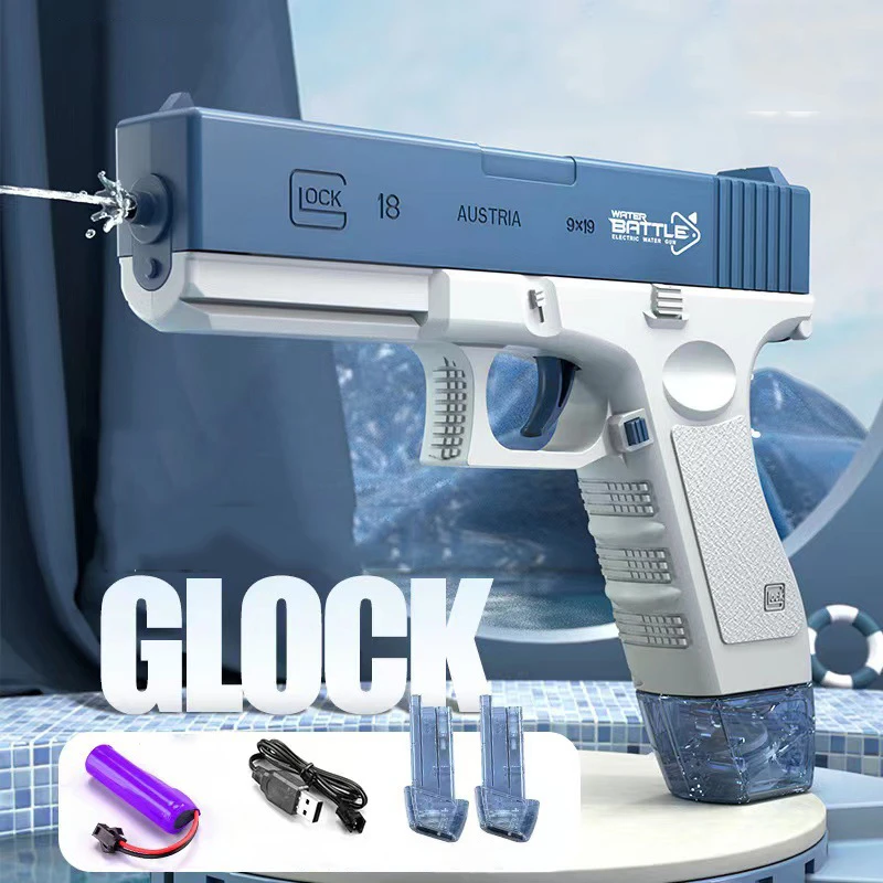 Glock Electric Repeater Water Gun Children's Toy Automatic Sprinkler