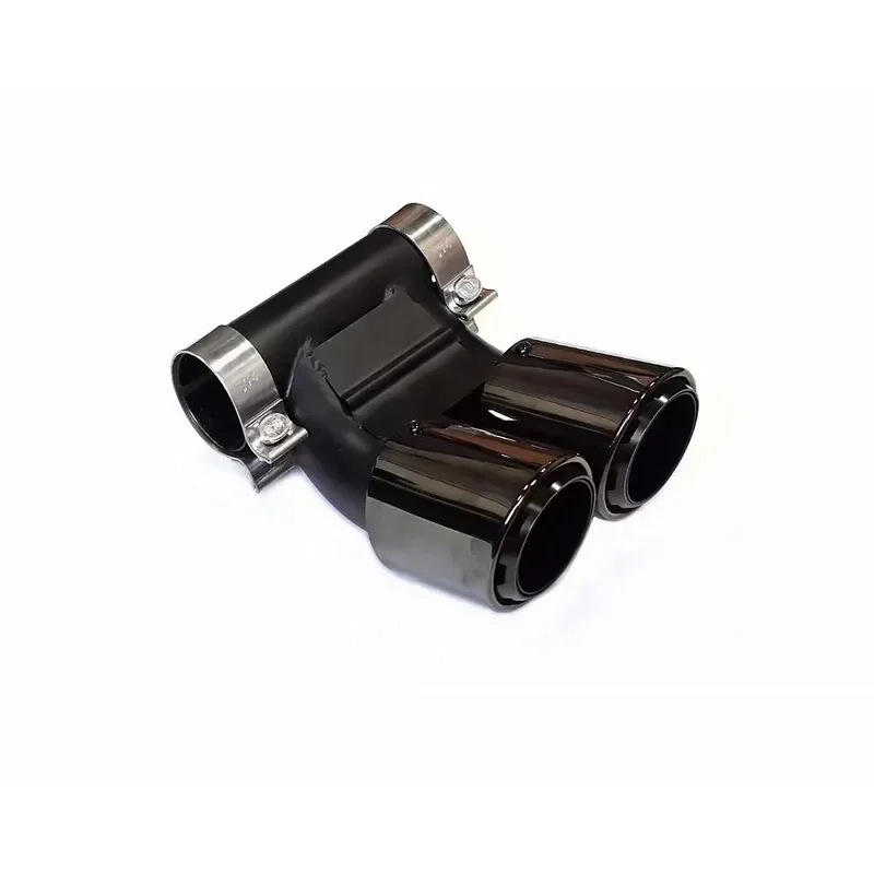 Tips Sport Exhaust Pipe Black Glossy Tailpipe Carbon Fiber For Porsche 718 Cayman Boxster Car Accessories