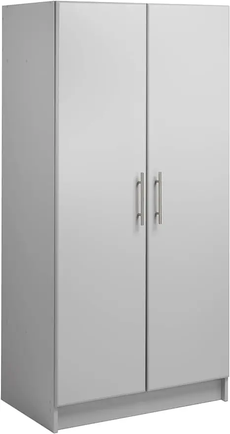 

Elite 32" Storage Cabinet Closet, Light Gray Storage Cabinet, Linen Cabinet
