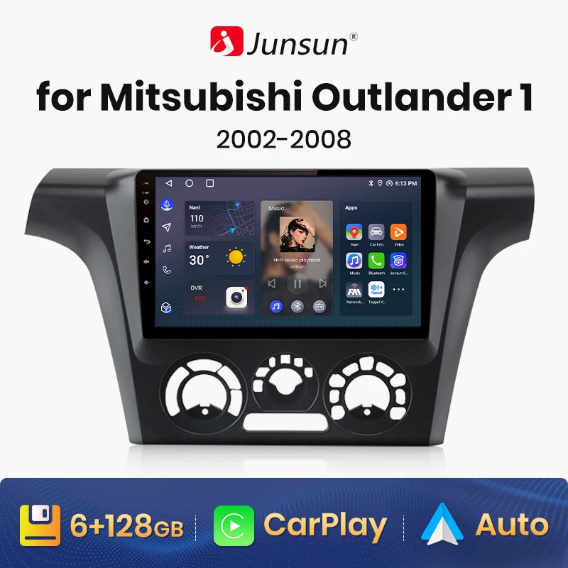 

Автомагнитола Junsun V1 для Mitsubishi Outlander 1 2002-2008, 4G, GPS