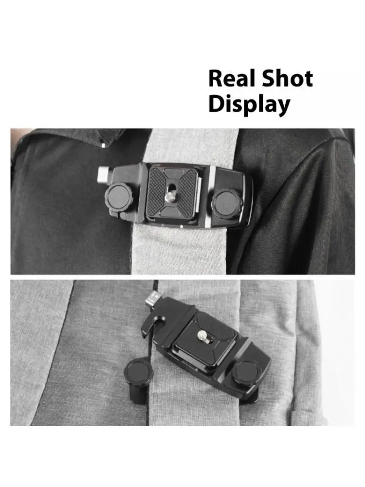 R53C 알루미늄 카메라 배낭 스트랩 마운트(1/4 나사 포함) DSLR 카메라 ..