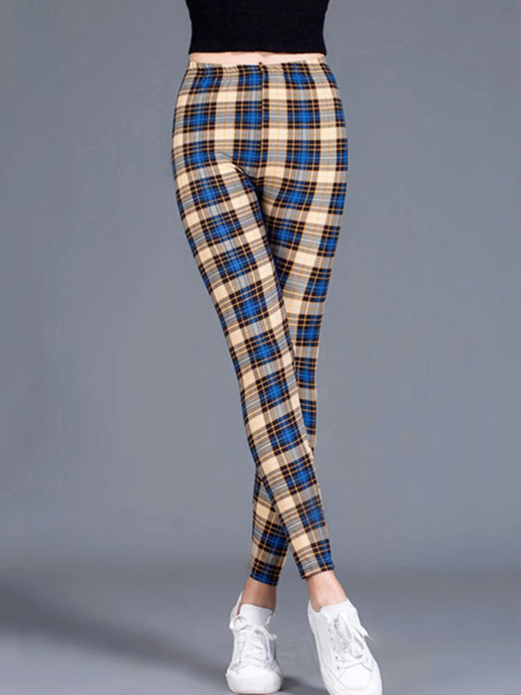 Kahki Blue Plaid