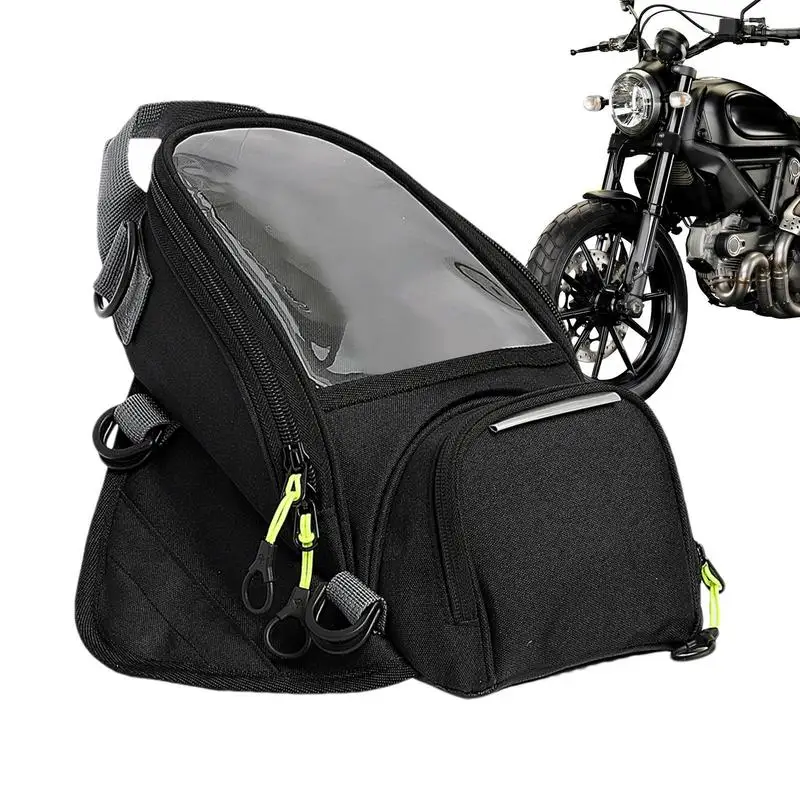 Magnetic Motorcycle Waterproof Bag Motorcycle Tank Bag Navigation Motorcycle Tank Backpack with Transparent Cell Phone Pocket